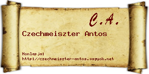 Czechmeiszter Antos névjegykártya